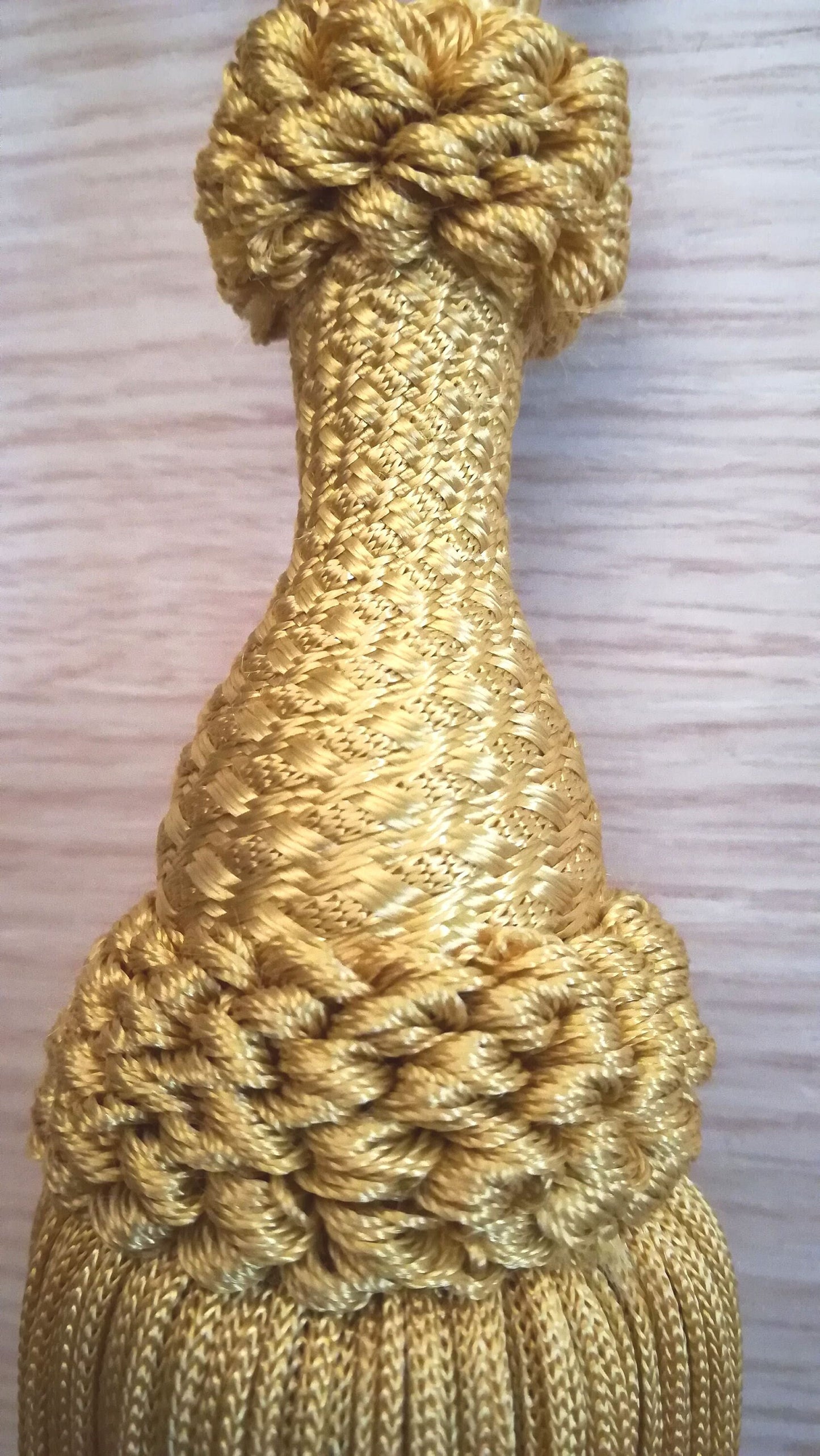 Embrasse per Tende con Nappa Grande 20cm - Oro | Made in Firenze