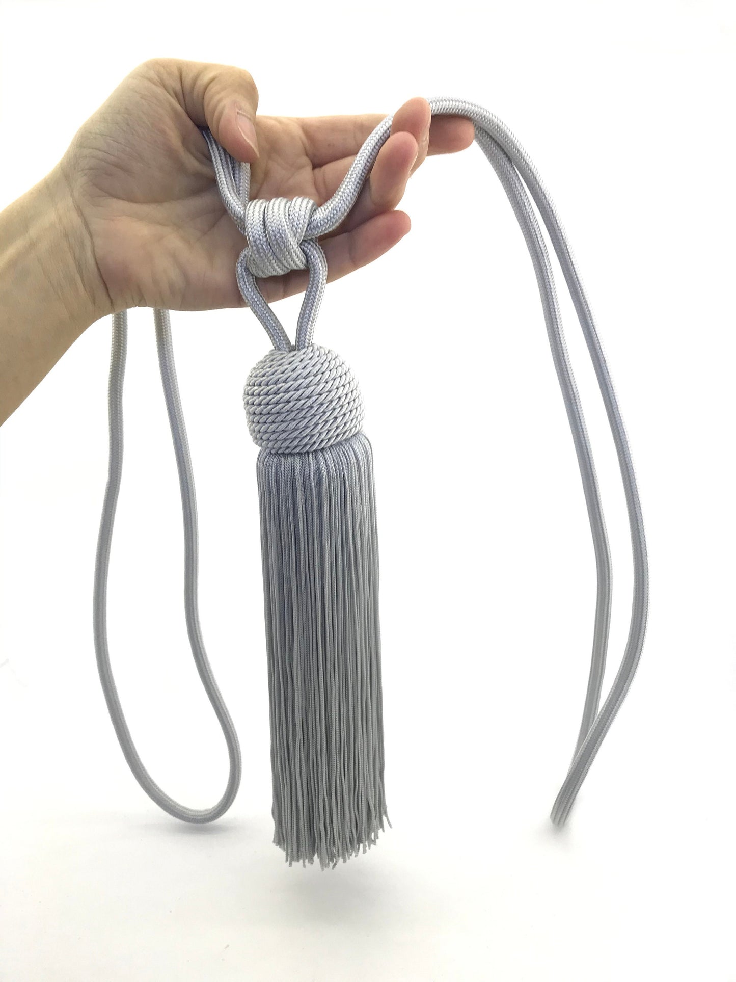 Embrasse per Tende con Nappa Grande 23cm - Grigio | Made in Firenze