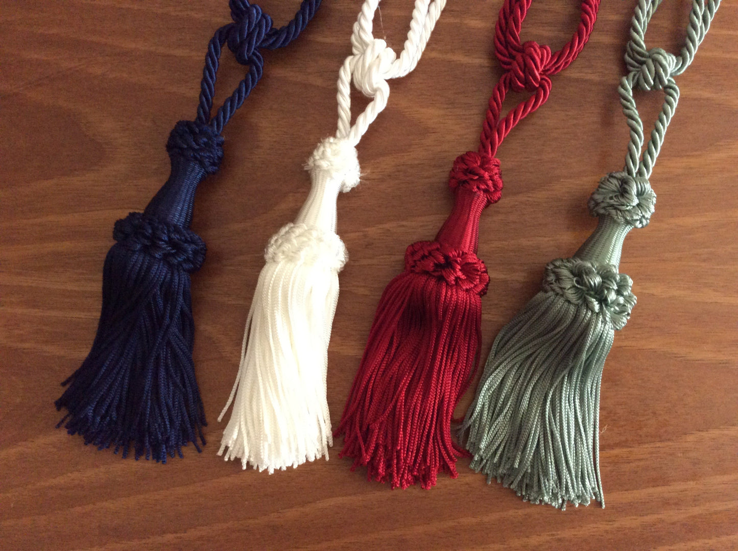 Embrasse per Tende con Nappa 12cm - Blu, Rosso, Bianco, Verde | Made in Firenze