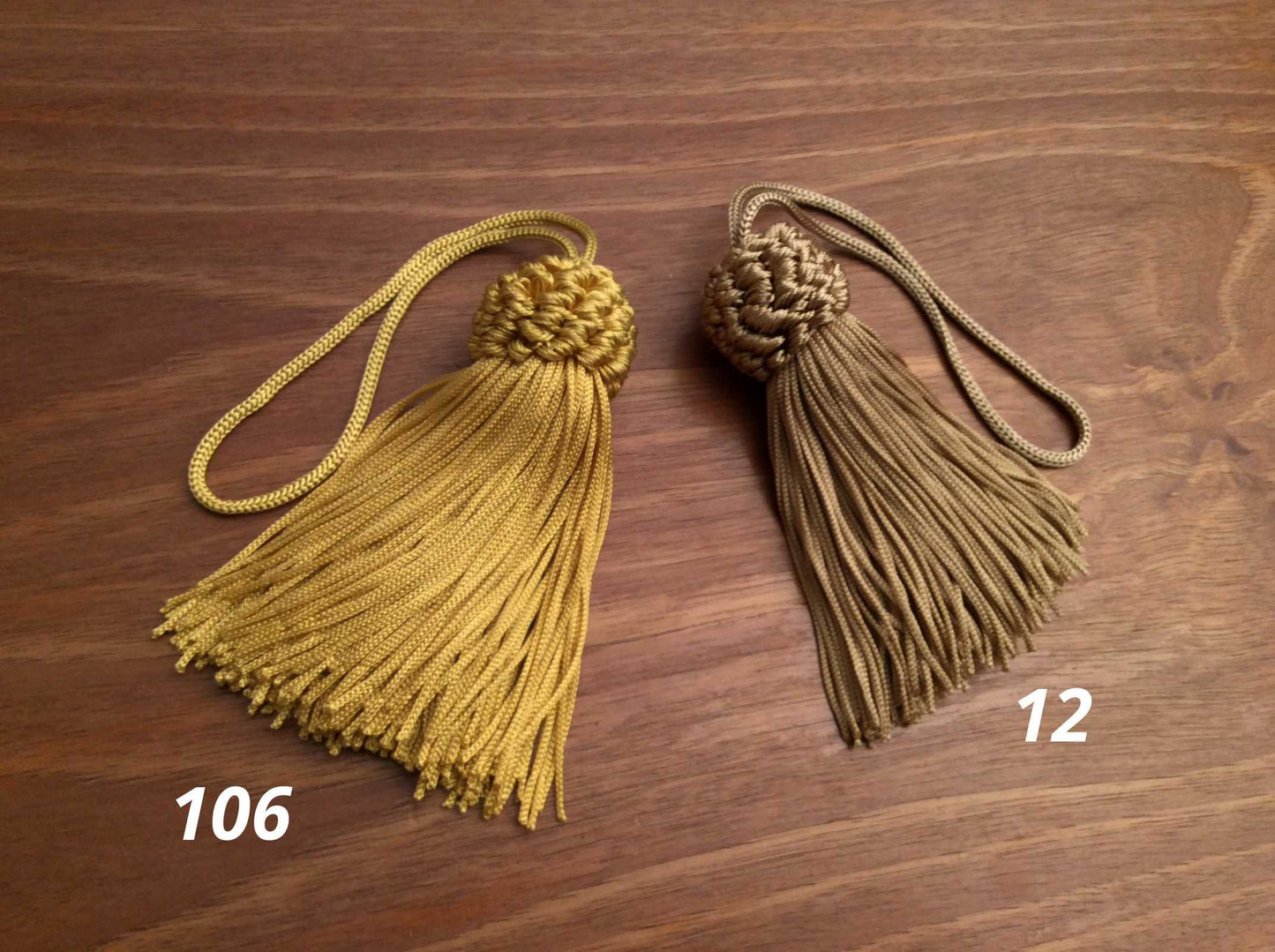 1 tassel, key fob, various colors Made in Florence