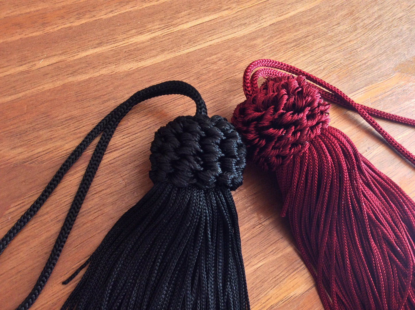 Black or Bordeaux Key Tassel 11cm - Made in Florence