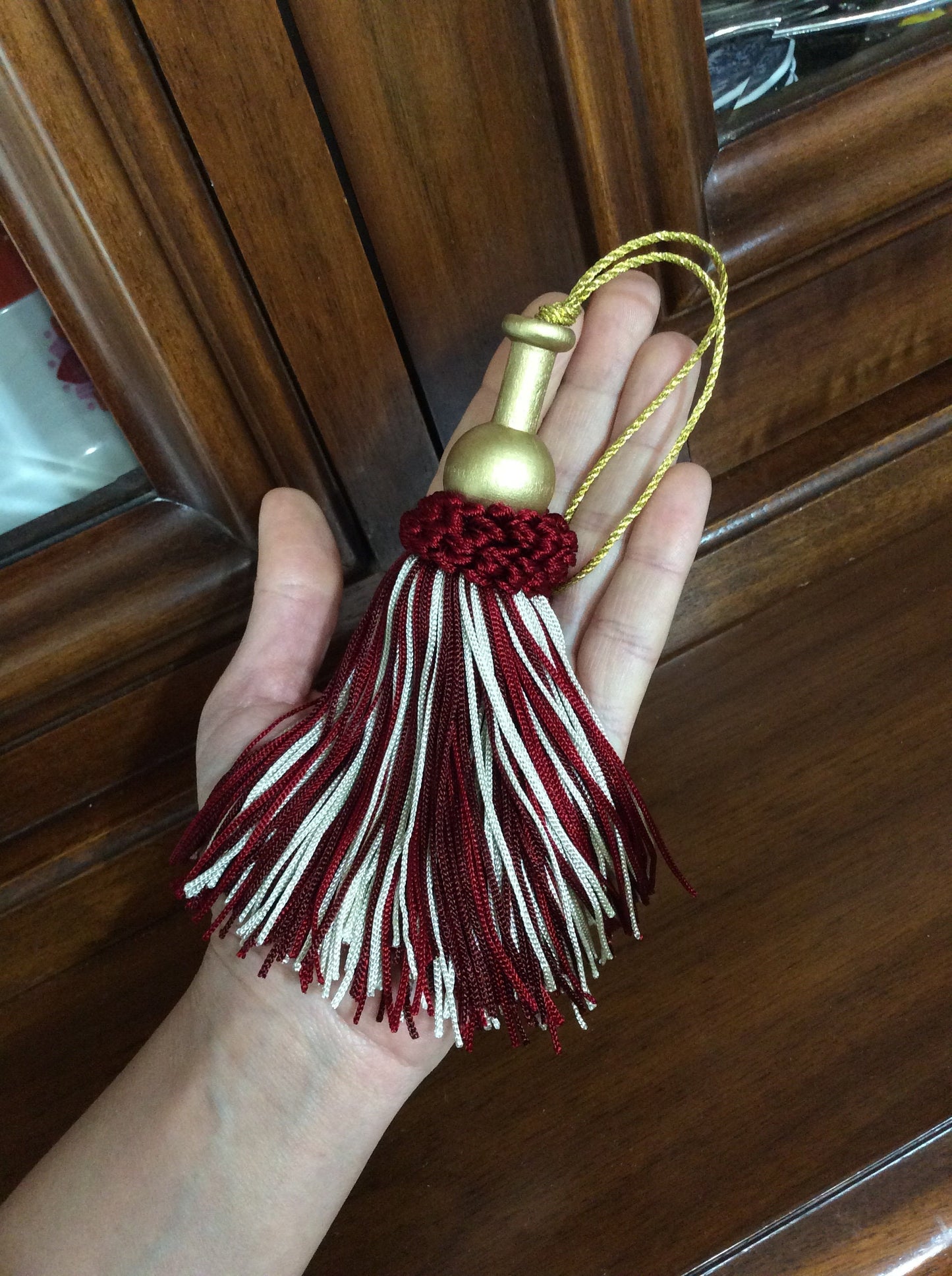 Shabby Chic Bow Key Nappa 15cm - Made in Florence