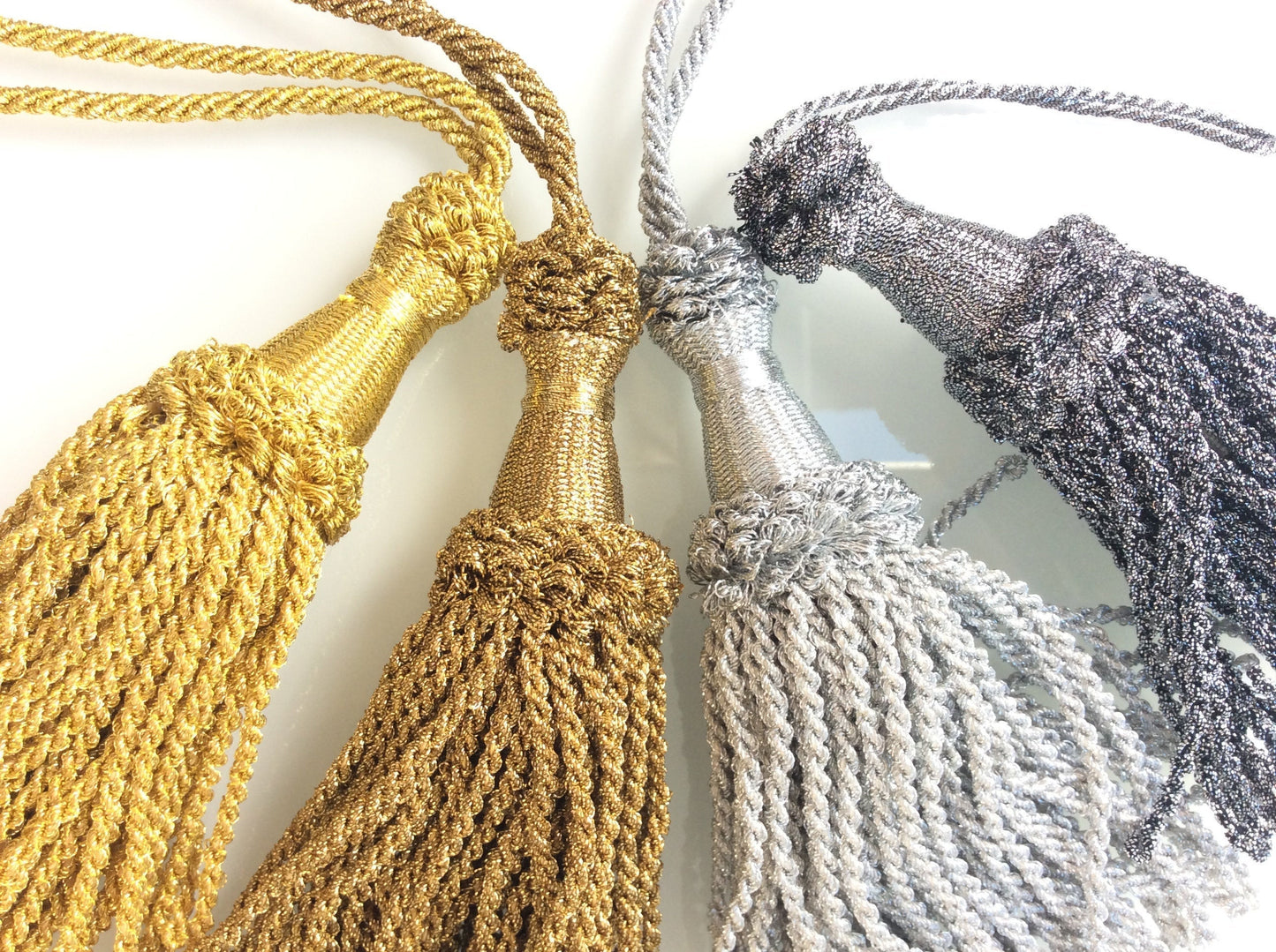 Lurex Key Tassel 15cm - Made in Italy