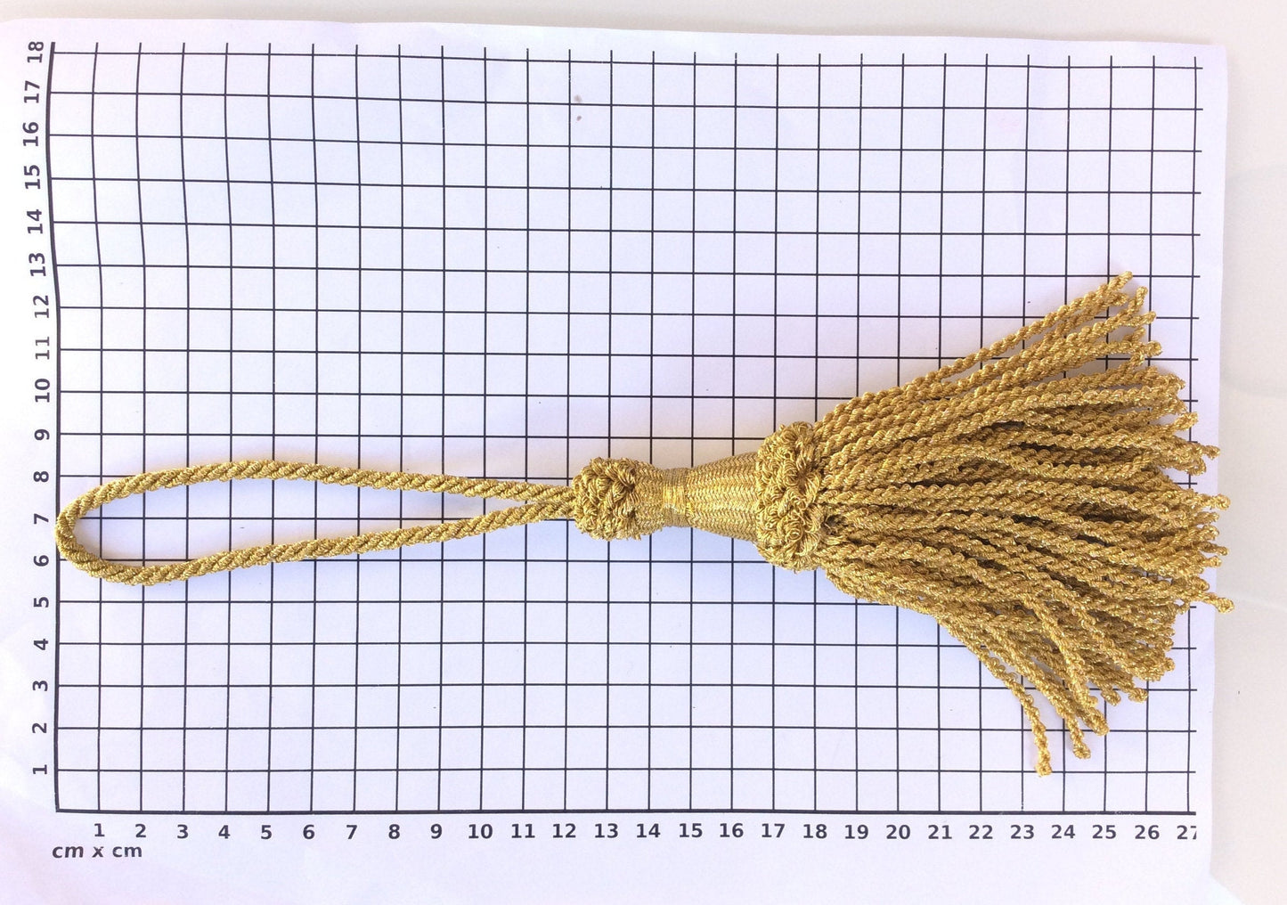Lurex Key Tassel 15cm - Made in Italy