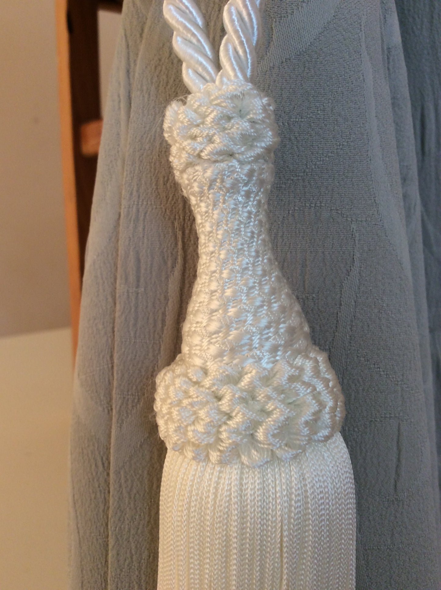 Embrasse per Tende con Nappa Grande 20cm - Bianco | Made in Firenze