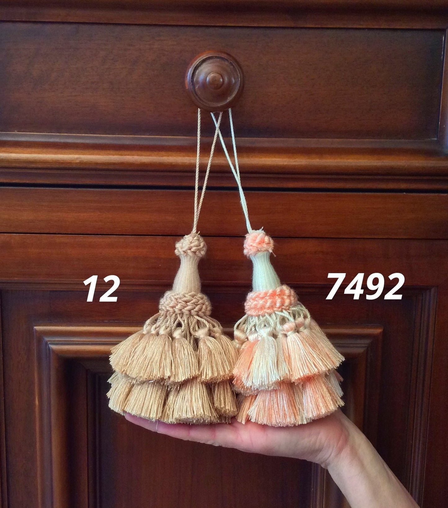 Nappa Ballerina Large 15cm Tassel with Bow for Curtains and Furniture - 2 Colors Florence