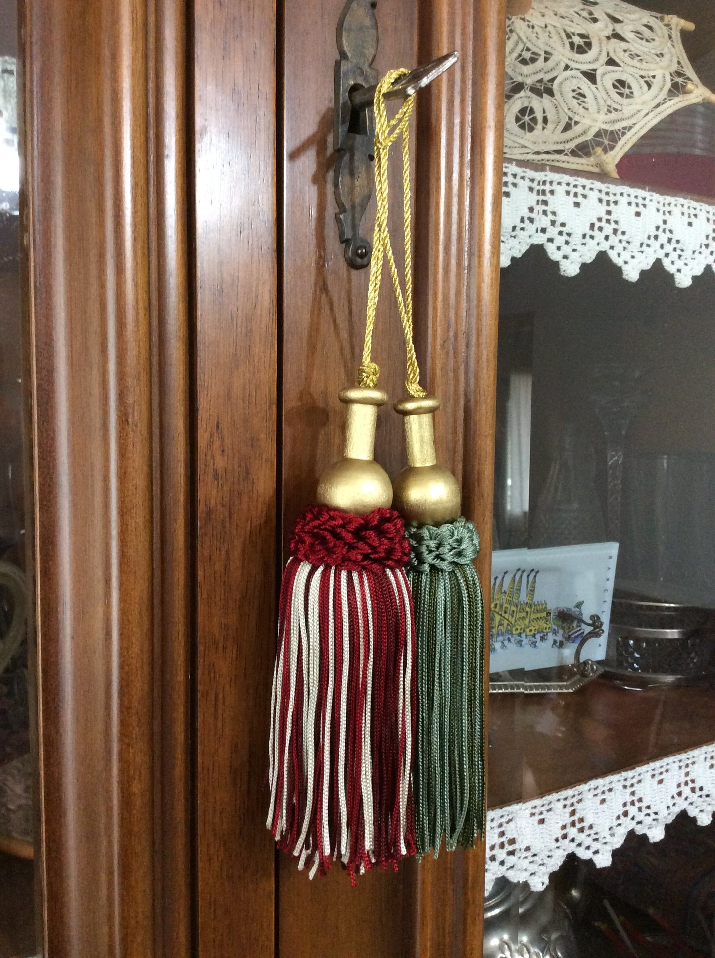 Shabby Chic Bow Key Nappa 15cm - Made in Florence