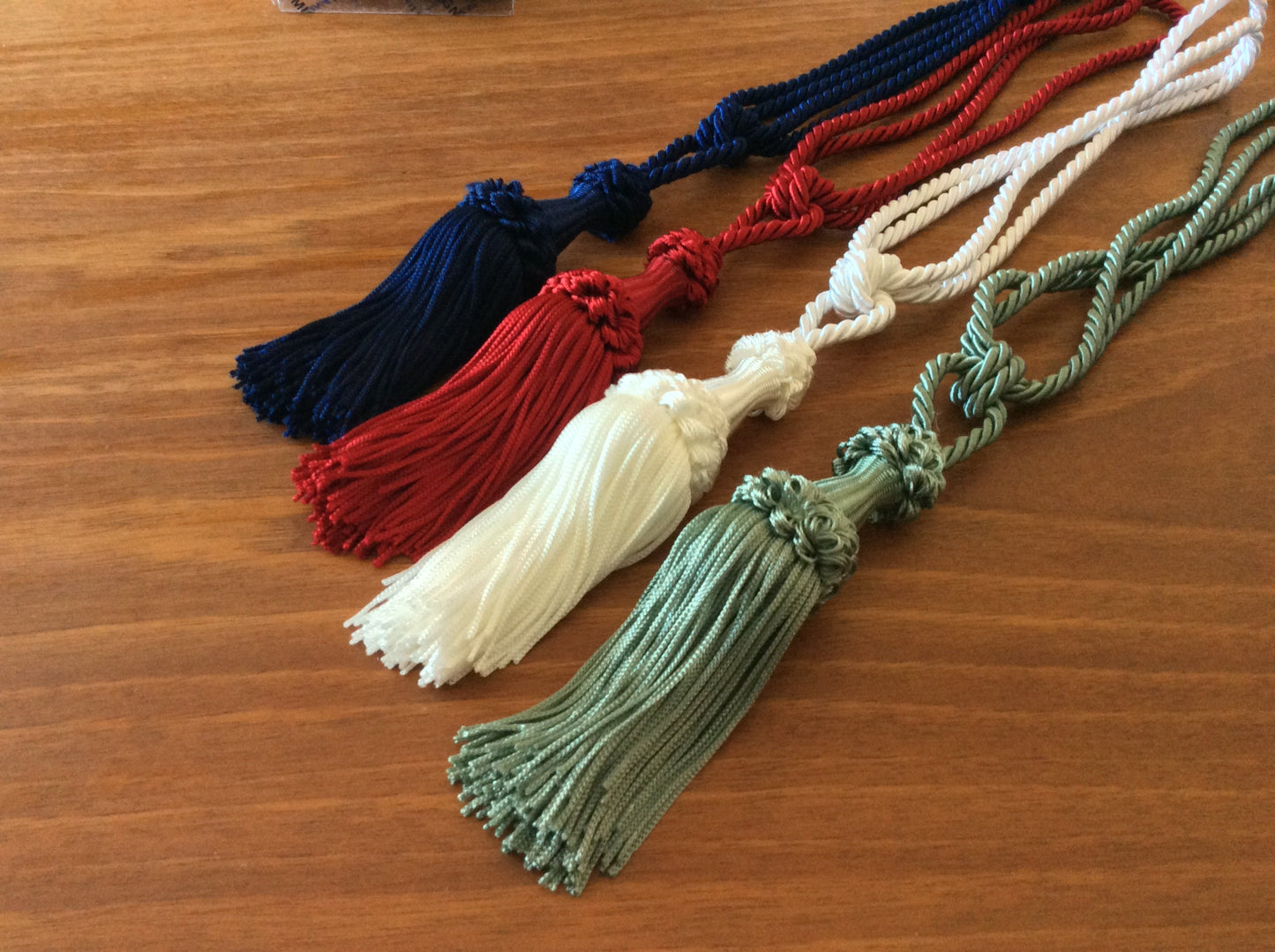 Embrasse per Tende con Nappa 12cm - Blu, Rosso, Bianco, Verde | Made in Firenze