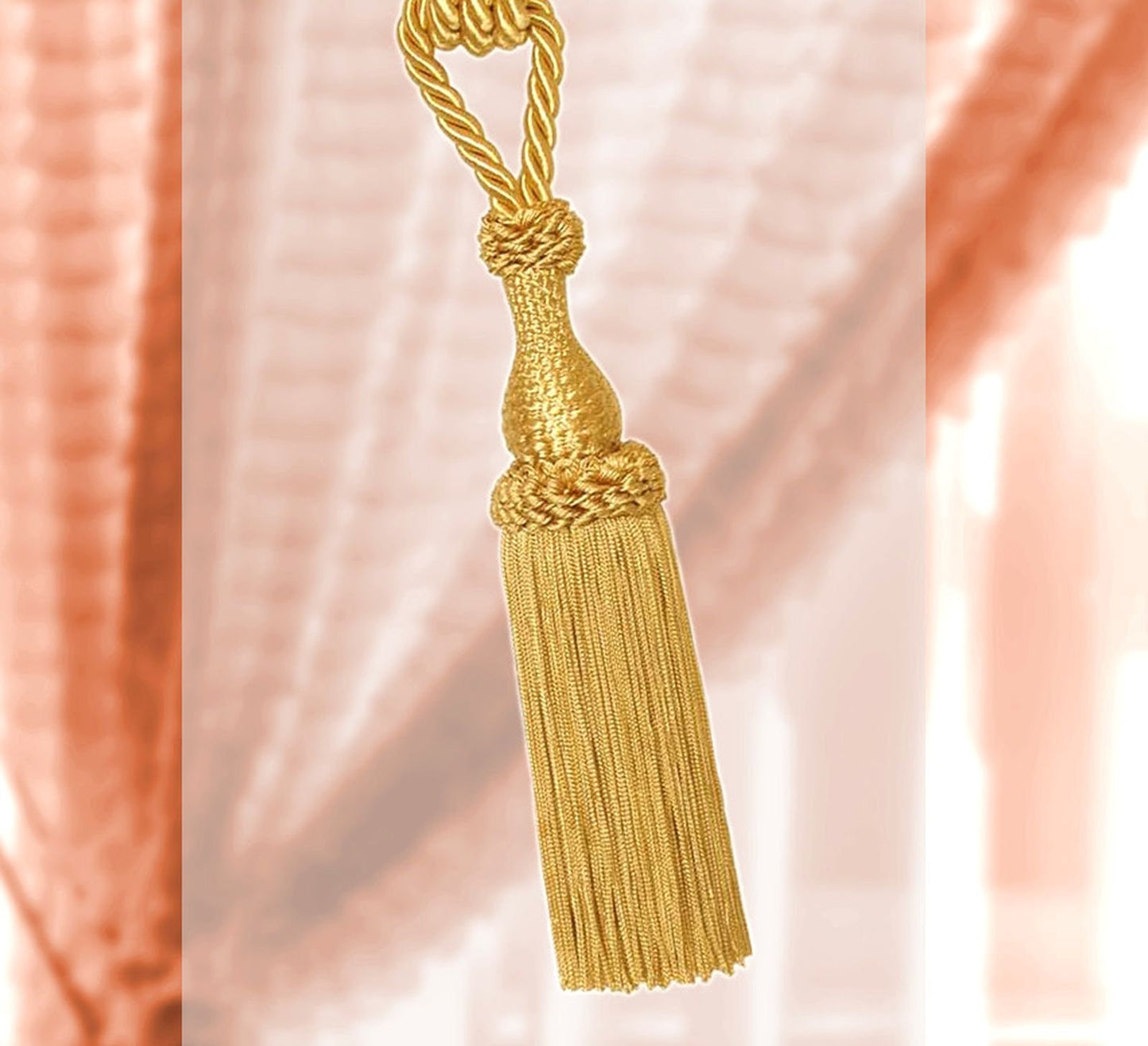 Embrasse per Tende con Nappa Grande 20cm - Oro | Made in Firenze