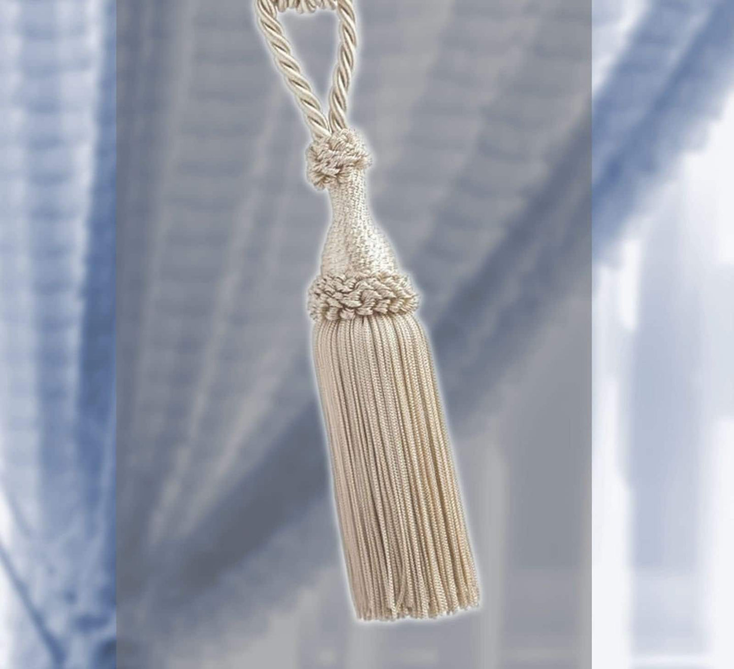 Embrasse per Tende con Nappa Grande 20cm - Panna | Made in Firenze